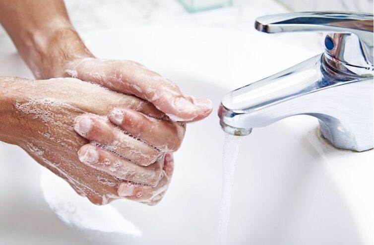spălarea mâinilor pentru a preveni infecția cu paraziți